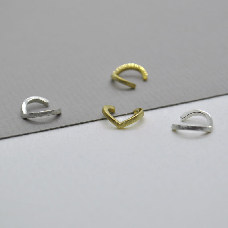 Earcuffs gold und silber