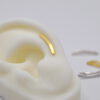 Silikonohr mit Earclimber "Gewandert" aus Gold